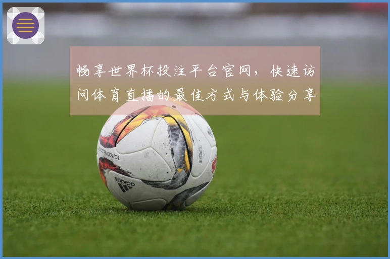 畅享世界杯投注平台官网，快速访问体育直播的最佳方式与体验分享